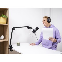 Trust GXT 255 Onyx Microphone - Premium Cardioid Black Mic for Crisp Sound & Clear Voice Quality | 8713439243543